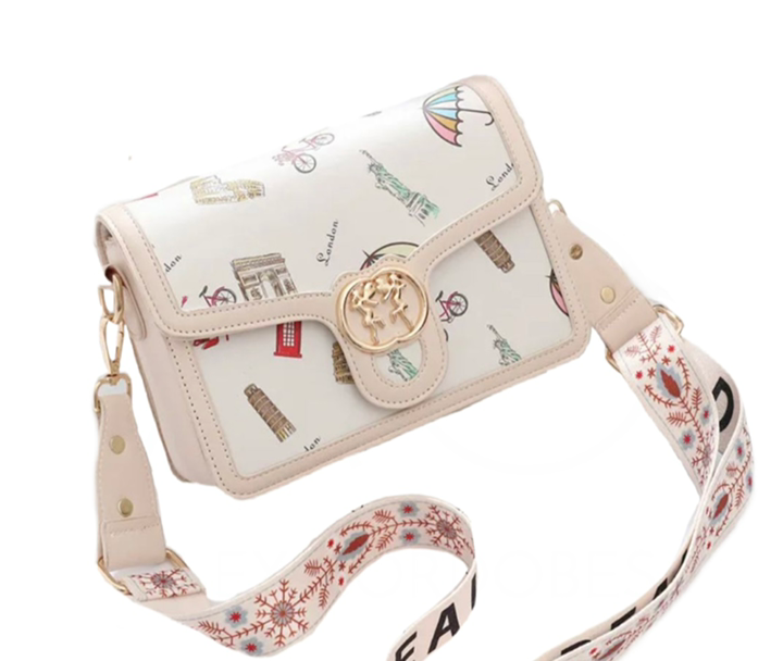 ロンドン風デザインのおしゃれなショルダーバッグ。かわいいバッグで毎日をもっと楽しく！