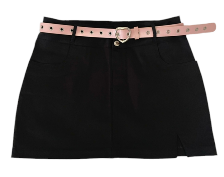 Mini Skirt with Adjustable　Belt.