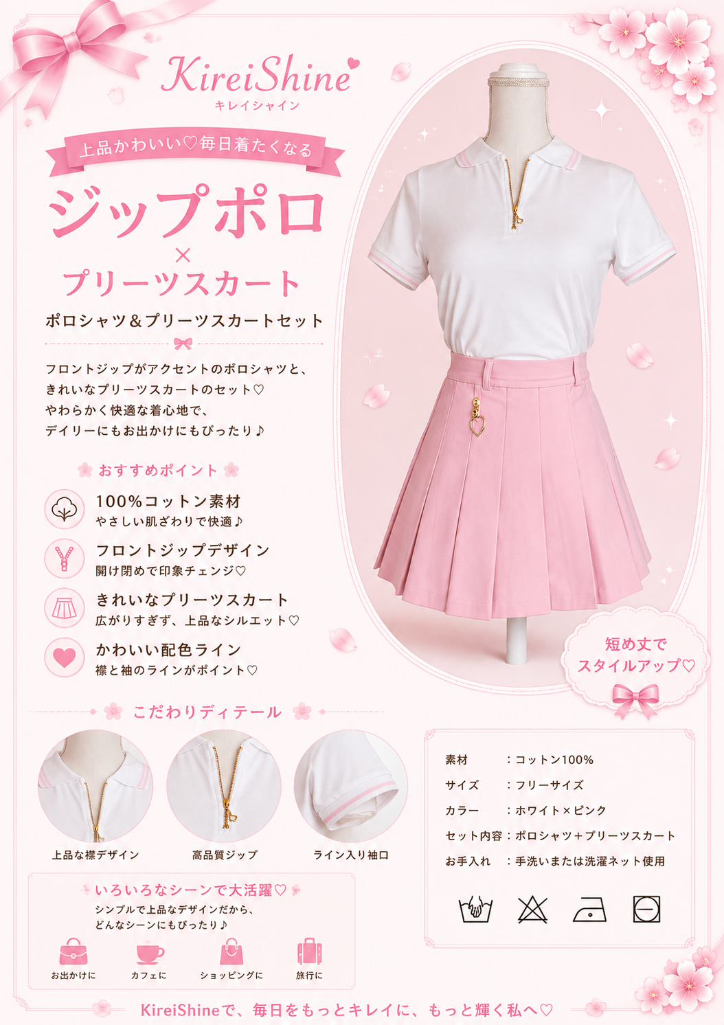 かわいいセットアップ