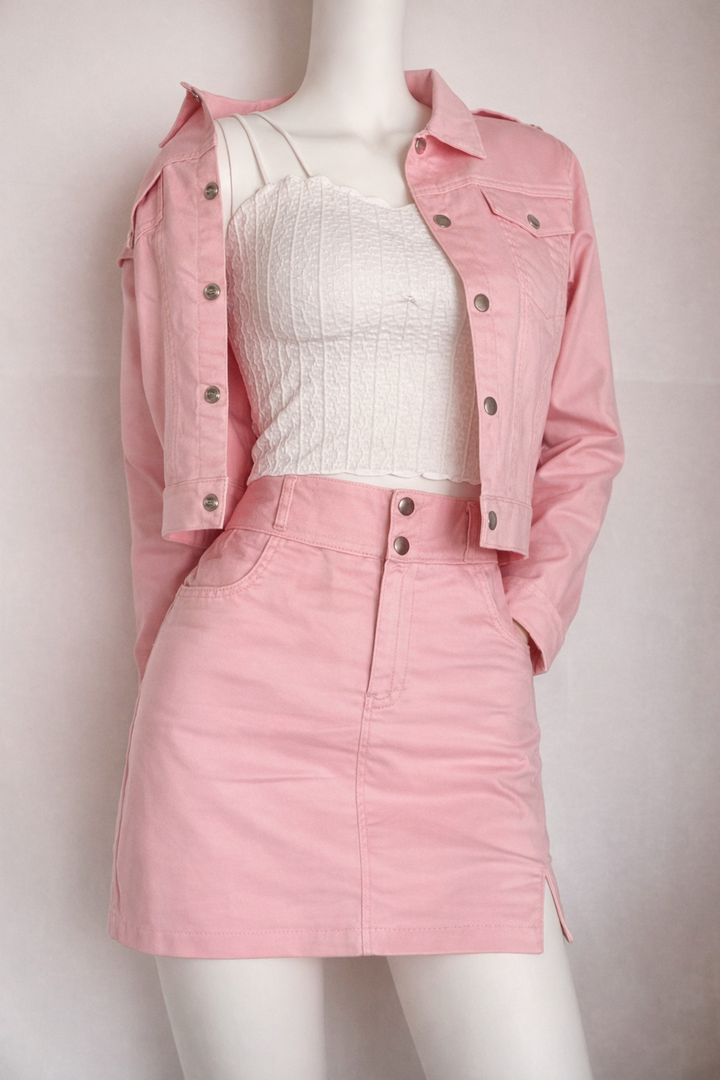 Luxury Stretch Drill 3-Piece Skirt Set