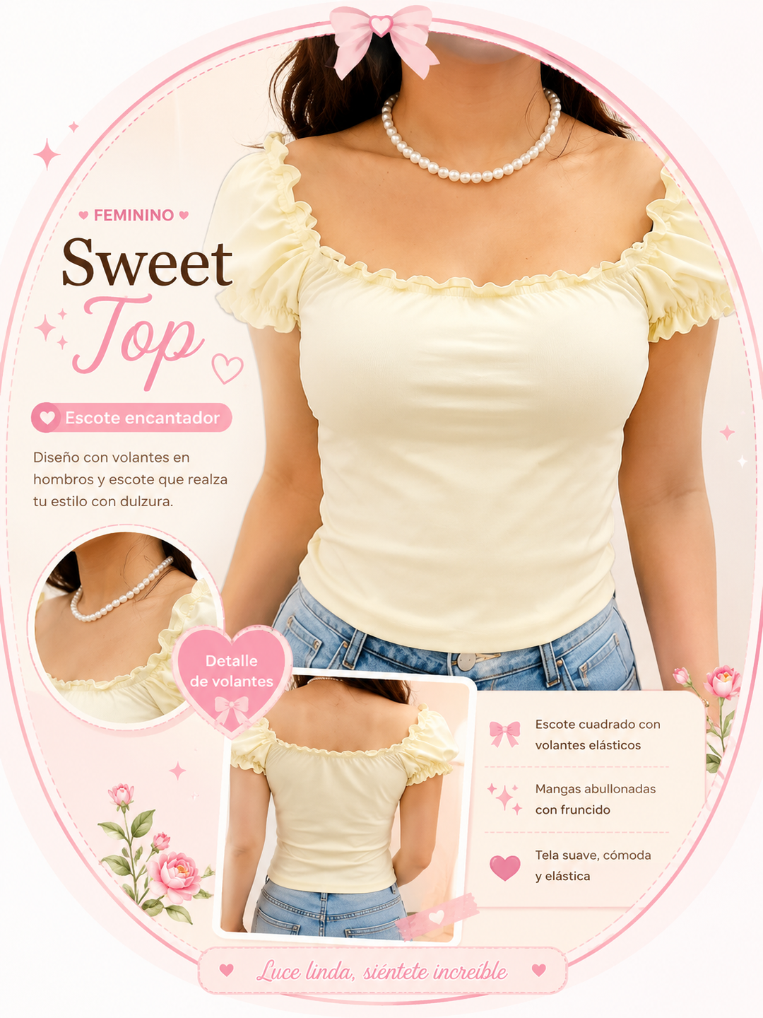 KireiShine Angel Puff Top（100％コットン）