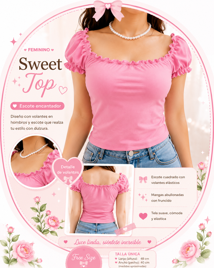 KireiShine Angel Puff Top（100％コットン）